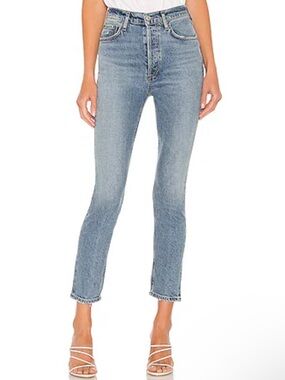 Agolde Nico High Rise Slim fit jeans in wash Chronicle. Size 29